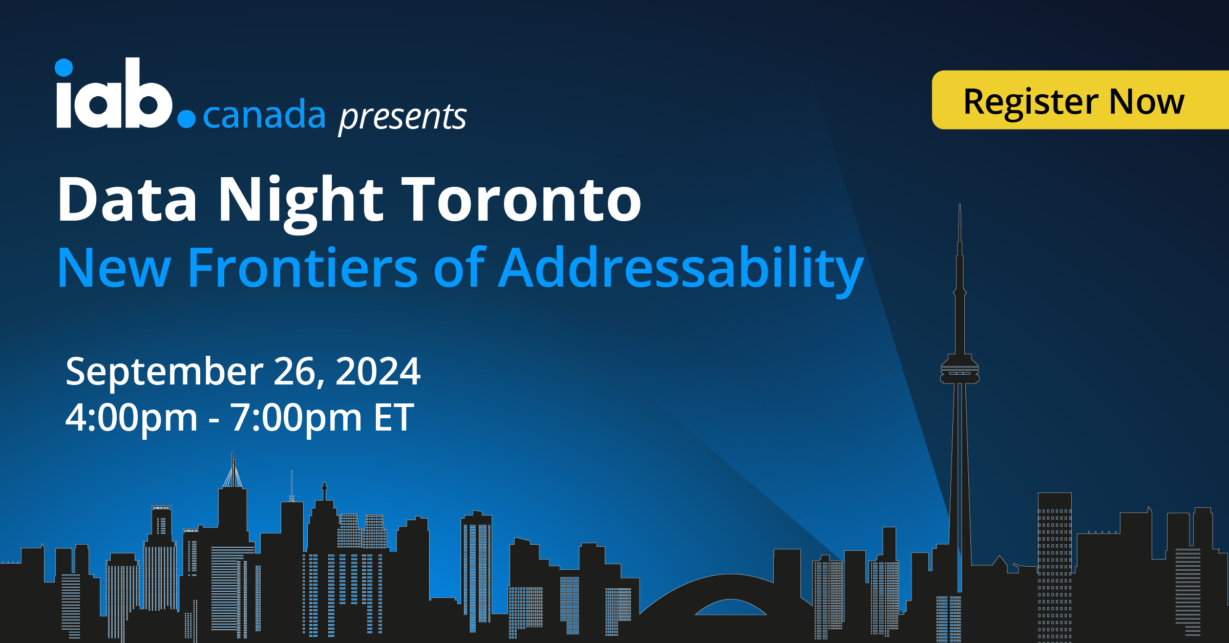 Data Night Toronto: New Frontiers of Addressability - IAB Canada