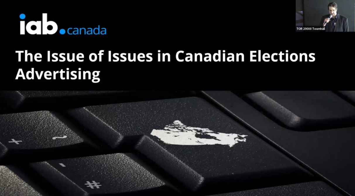 the Issue of Issues in Canadian Elections Advertising slide 2